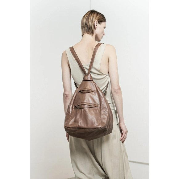 Nicholas K for Free People Phoebe Purse Pack Cognac Sheep Leather Bag - Picture 2 of 9